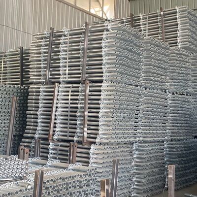 Galvanized Q235 1.5m EN12811 Pin Lock Scaffold with Quick Assembly Max Height 30m