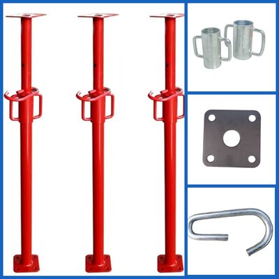 Steel Props, Galvanized Heavy‑Duty Adjustable Telescopic Shoring Props, Multiple Sizes for Concrete Formwork Building Slab Construction Support