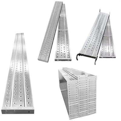 scaffold walk planks Q235 hot dip galvanized steel anti-slip walking surface reinforced frame for construction site access and scaffolding pedestrian paths BYTHAI