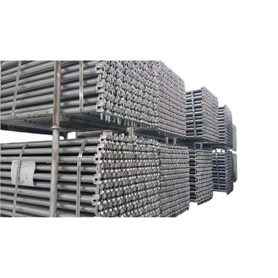 ring lock vertical tube Q235 hot dip galvanized steel heavy duty vertical member for ringlock scaffolding and construction support frames BYTHAI