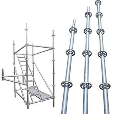 ringlock U head jack Q235 hot dip galvanized steel adjustable heavy duty for ringlock beam support and formwork shoring BYTHAI