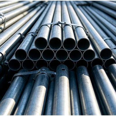 scaffolding steel tube Q235 hot dip galvanized 48.3mm outer diameter 3.2mm wall thickness 1‑6m custom cut length for high‑rise building exterior scaffold erection BYTHAI
