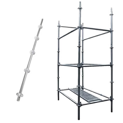 ring lock horizontal ledger Q235 hot dip galvanized steel heavy duty horizontal beam for ringlock scaffolding and support frames BYTHAI